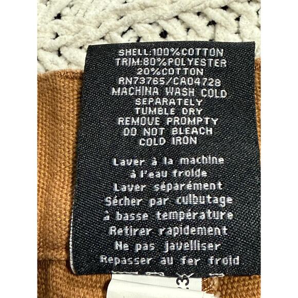 Browning Double Knee Work Pants Mens 38 x 32 Burnt Orange Gray 30212232 FW1803 - Picture 9 of 11